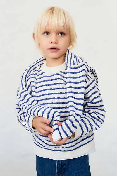 Chandail en tricot de coton côtelé