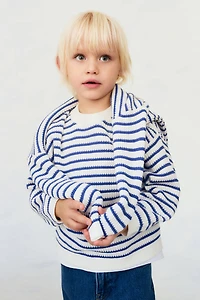 Chandail en tricot de coton côtelé