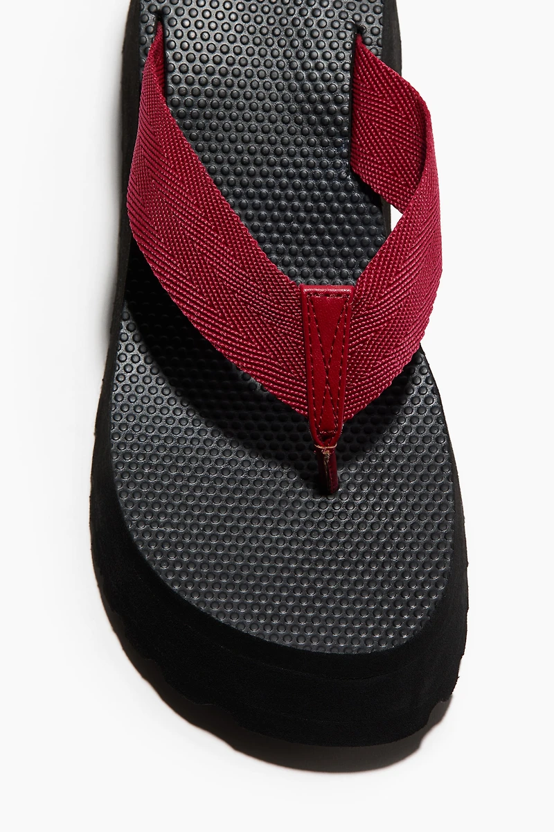 Wedge-Heeled Flip-Flops