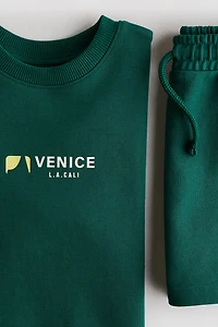 2-Piece T-Shirt and Sweatshorts Set