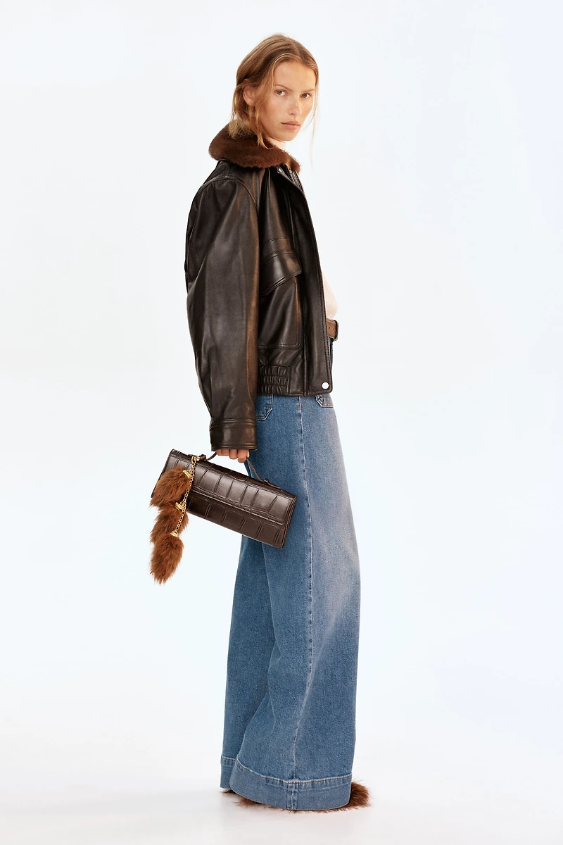 Jean ample taille haute