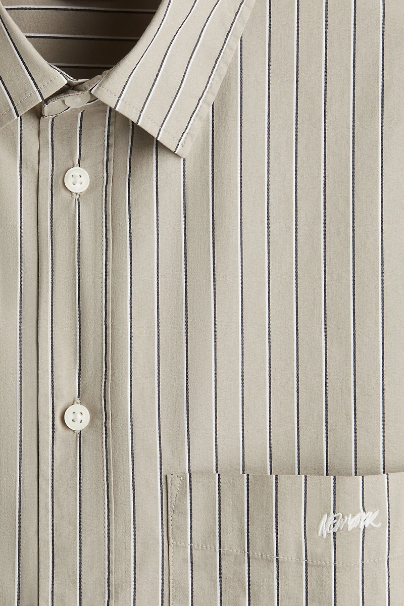 Chemise ample en popeline