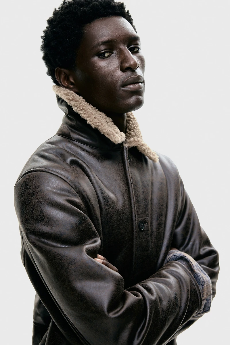 Veste en tissu enduit