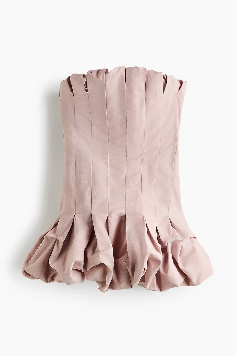 Robe bandeau avec bas à effet ballon