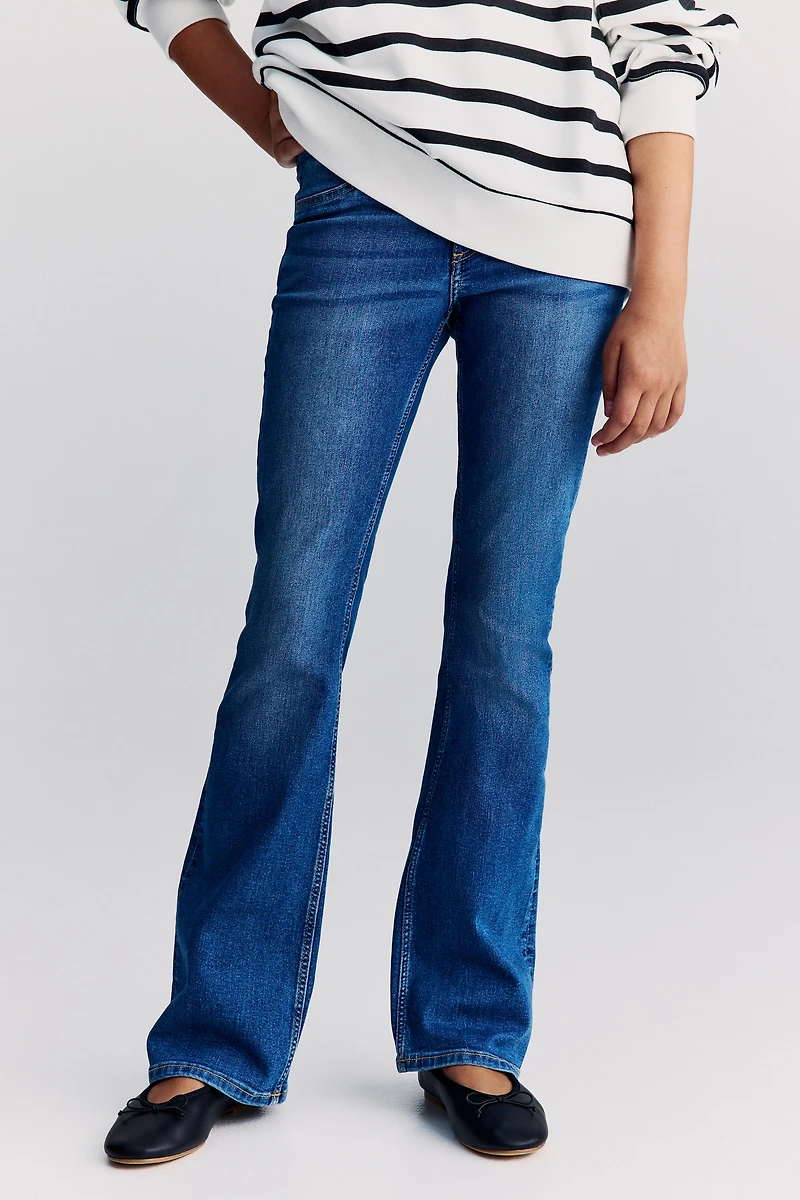 Jean Taille Basse Jambes Évasées