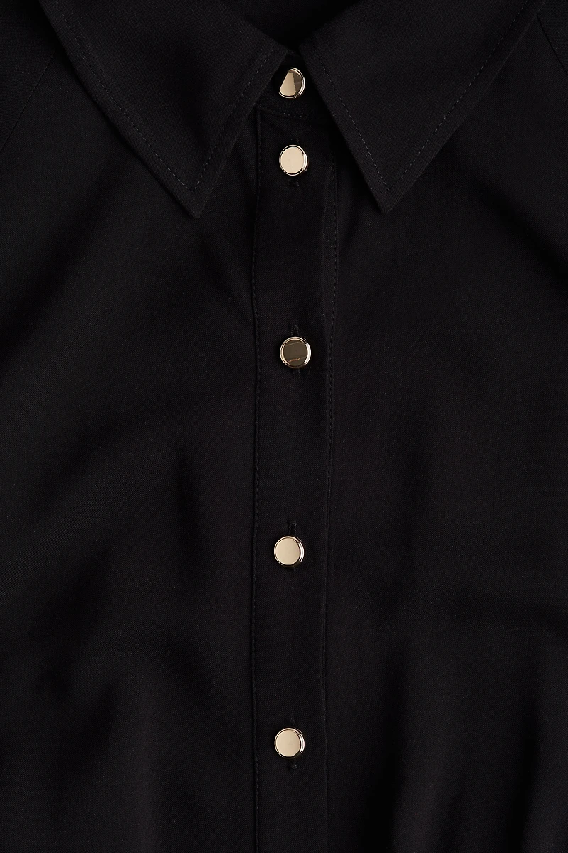 Tie-belt Shirt Dress