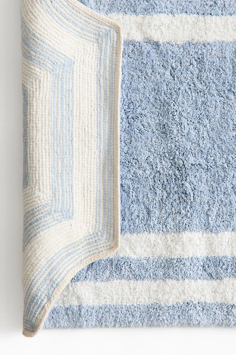 Tapis de bain en coton touffeté
