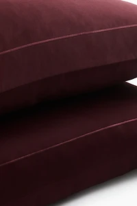 2-Pack Cotton Sateen Pillowcases