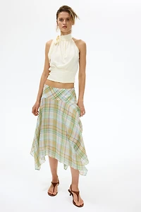 Lyocell-Blend Handkerchief Skirt