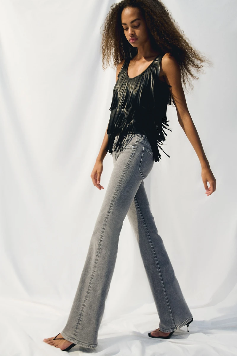 Flared Low Jeans