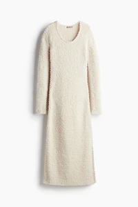 Robe en tricot duveteux