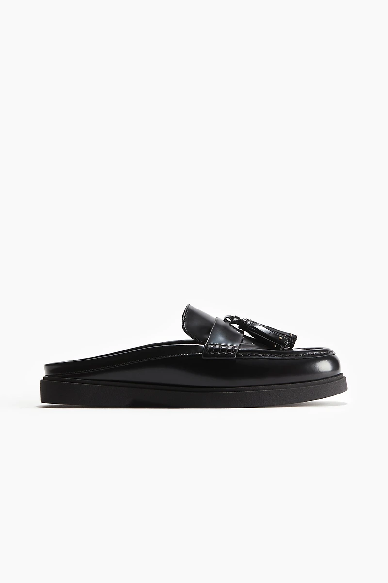 Leather Mule Loafers