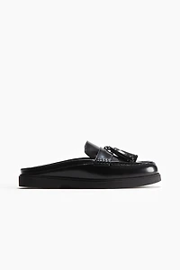 Leather Mule Loafers