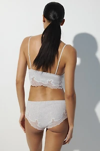 2-Pack Lace-Trimmed Cotton Hipster Briefs