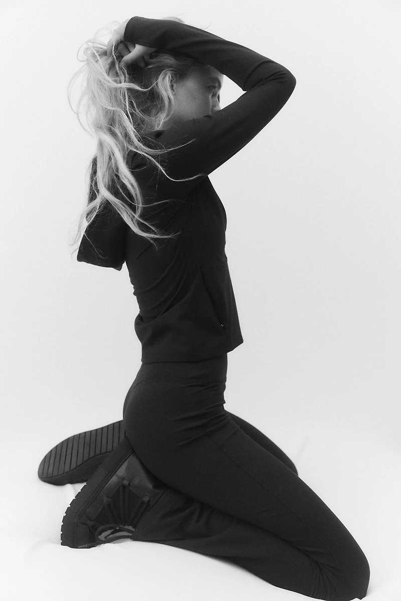 Flared Sports Fleece Leggings with SoftMove™