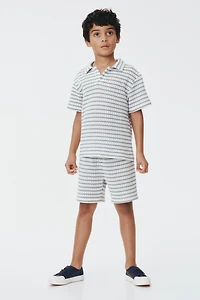 Ensemble 2 pièces en tricot texturé