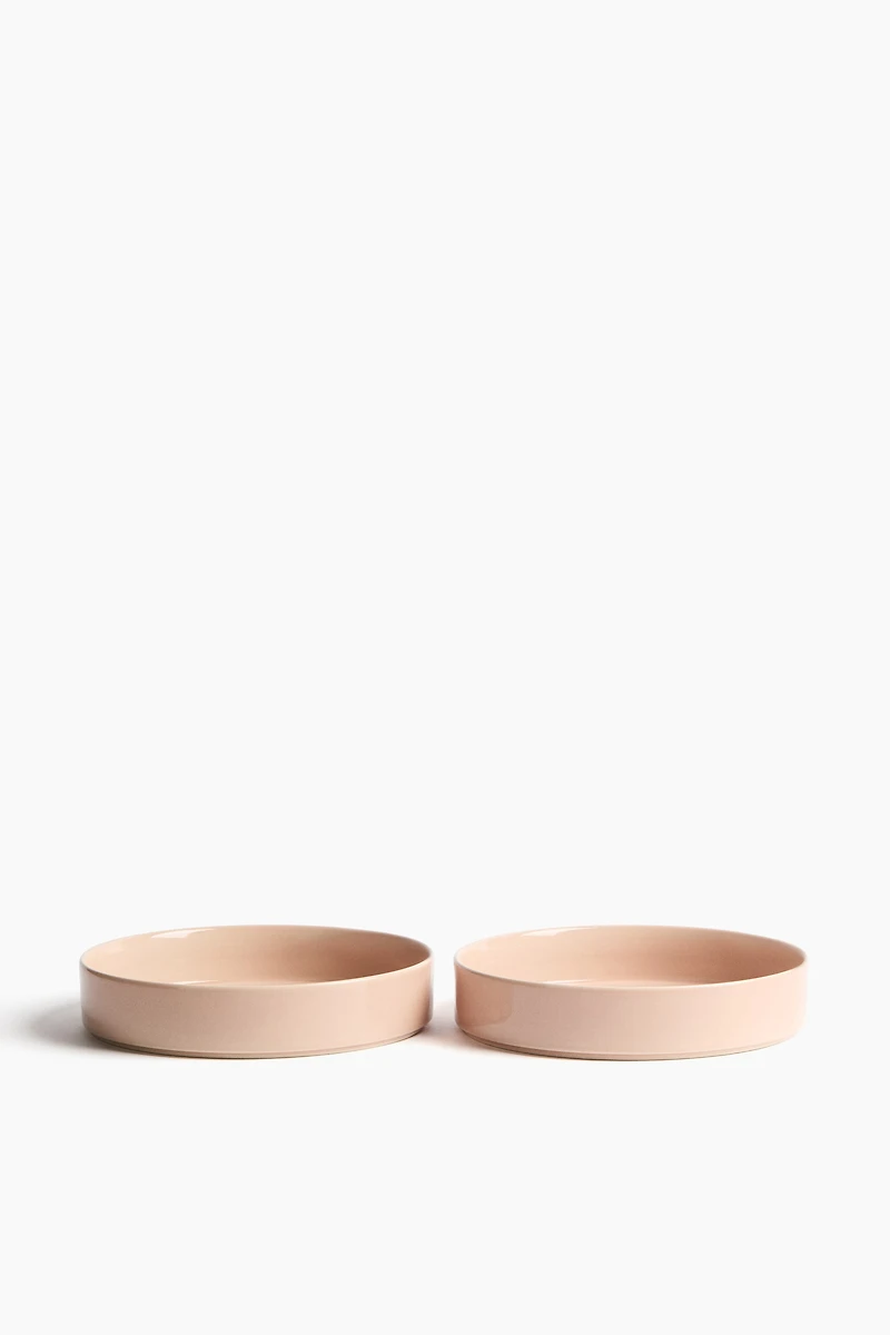 2-Pack Deep Stoneware Plates