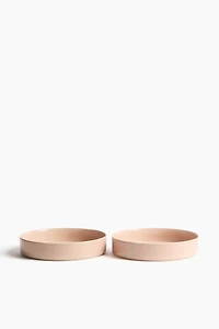 2-Pack Deep Stoneware Plates