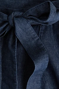 Tie-Detail Denim Pants