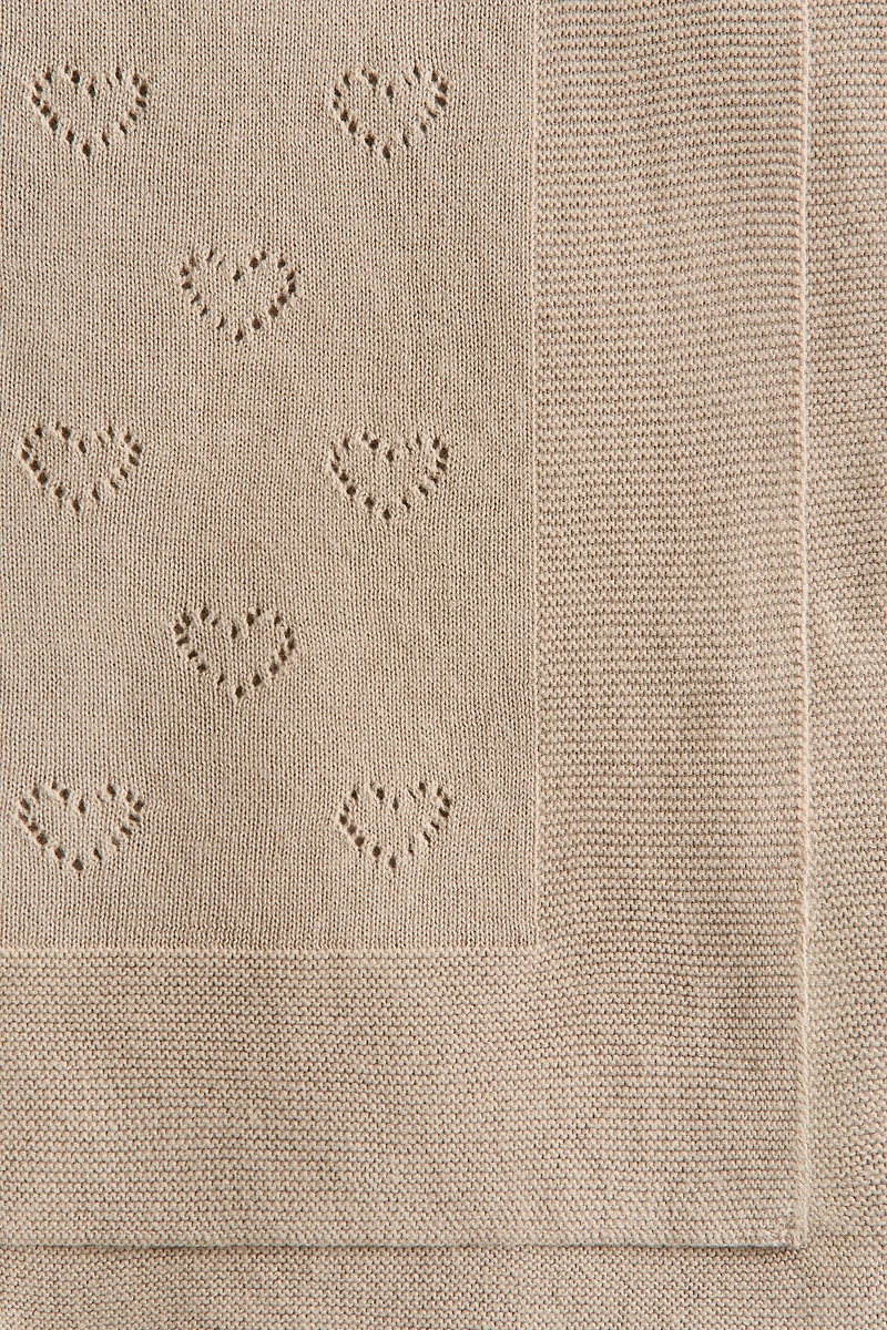 Cotton Pointelle Baby Blanket