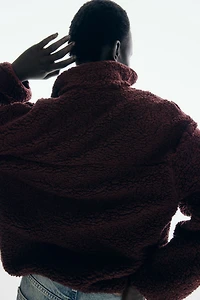 Chandail en polar à col fermeture éclair