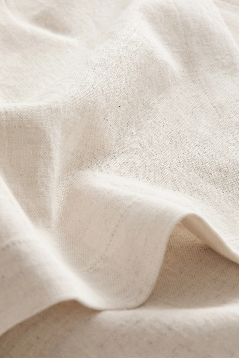 Linen-Blend Tablecloth