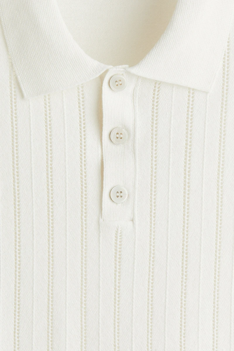 Polo texturé classique