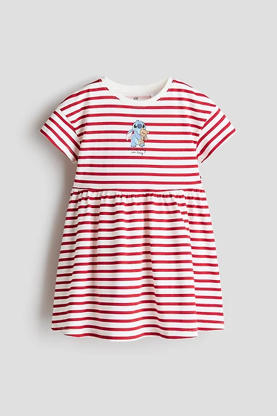 Print-Motif Cotton Dress