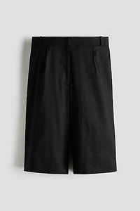 Loose-Fit Linen-Blend Shorts