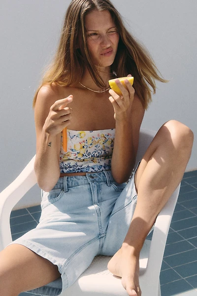 Denim Bermuda Shorts