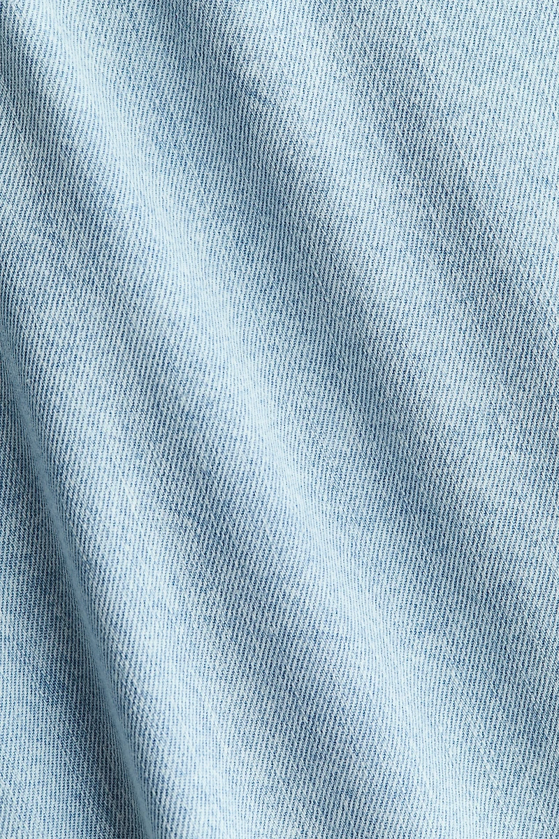 Bow-Detail Denim Dress