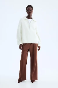 Crease-Front Pull-On Pants