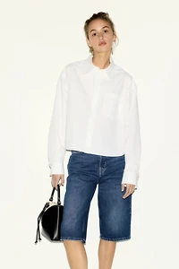 Denim Bermuda Shorts