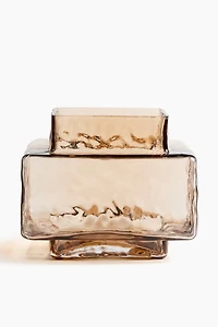 Large Textured-Glass Vase