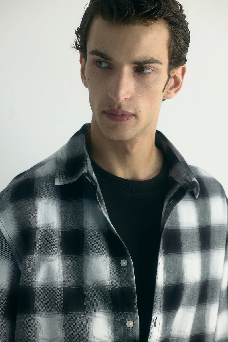 Chemise décontractée en flanelle