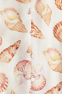 Tie-belt Crêpe Dress