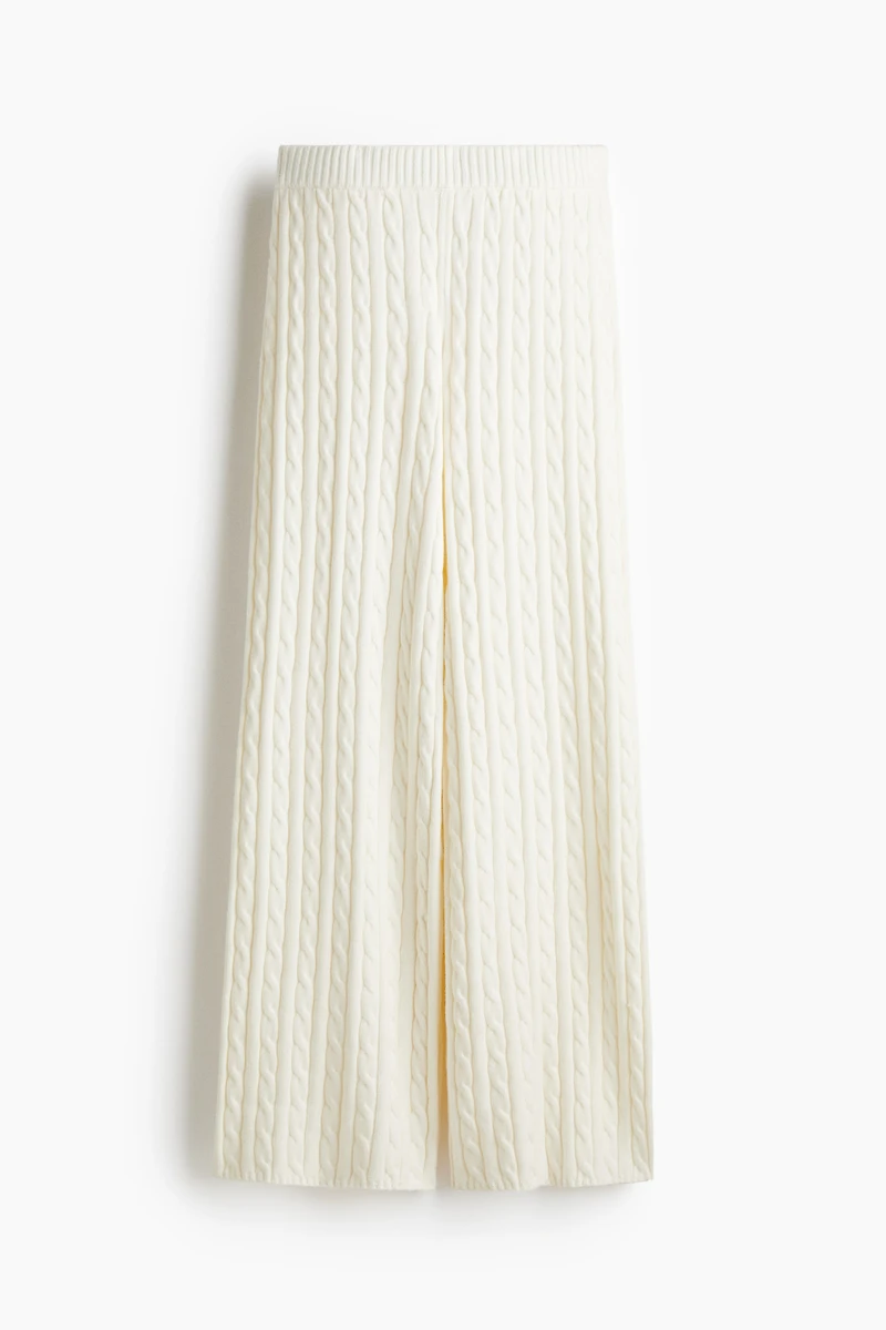 Cable-Knit Pants
