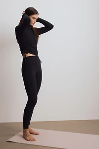 Legging de sport avec détail froissé