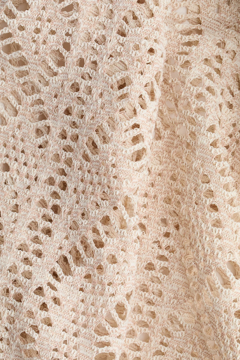 Crochet-Look Halterneck Dress