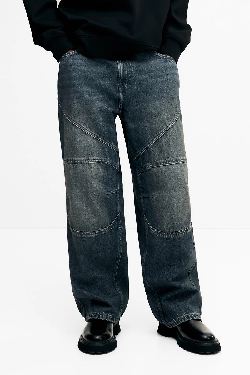 Jean ample style motard