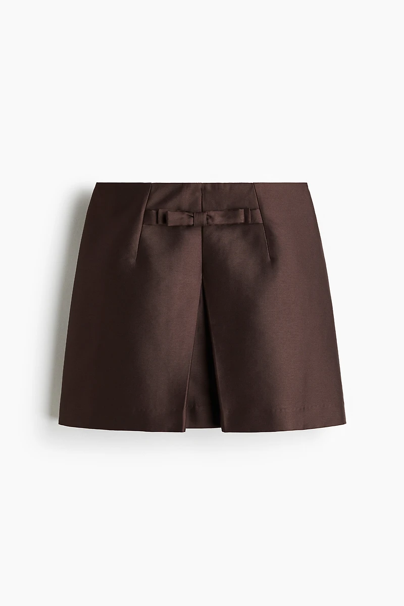 Bow-Front Mini Skirt