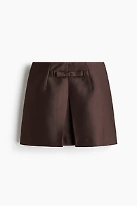 Bow-Front Mini Skirt