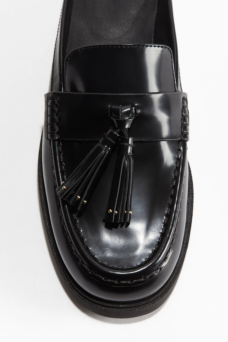 Leather Mule Loafers