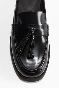 Leather Mule Loafers