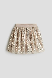 Sequined Tulle Skirt