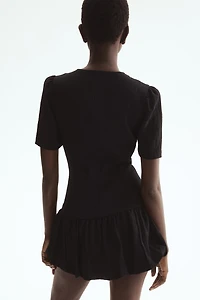 Bubble-Hem Dress