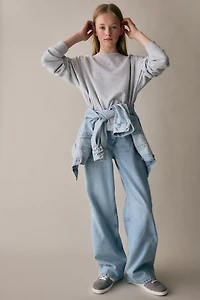 Jean à jambes larges