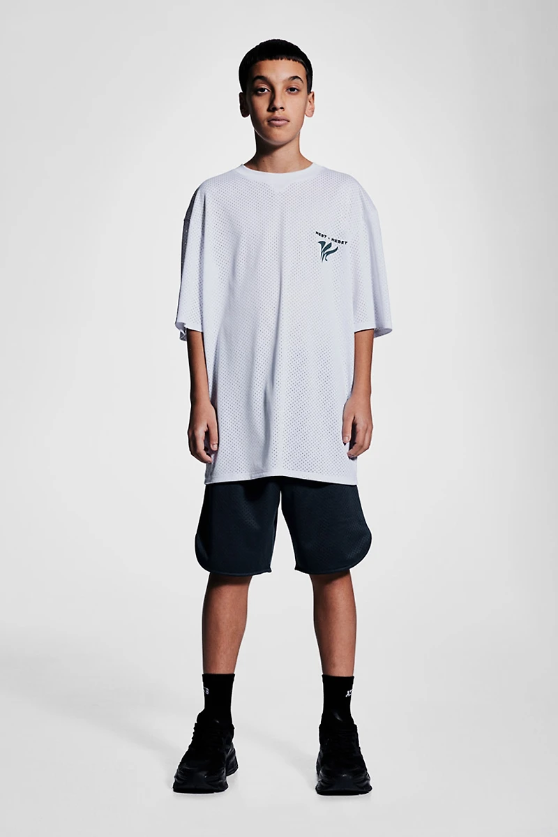 T-shirt de sport imprimé en filet DryMove🅪