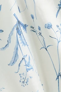 Linen-Blend Open-Shoulder Dress