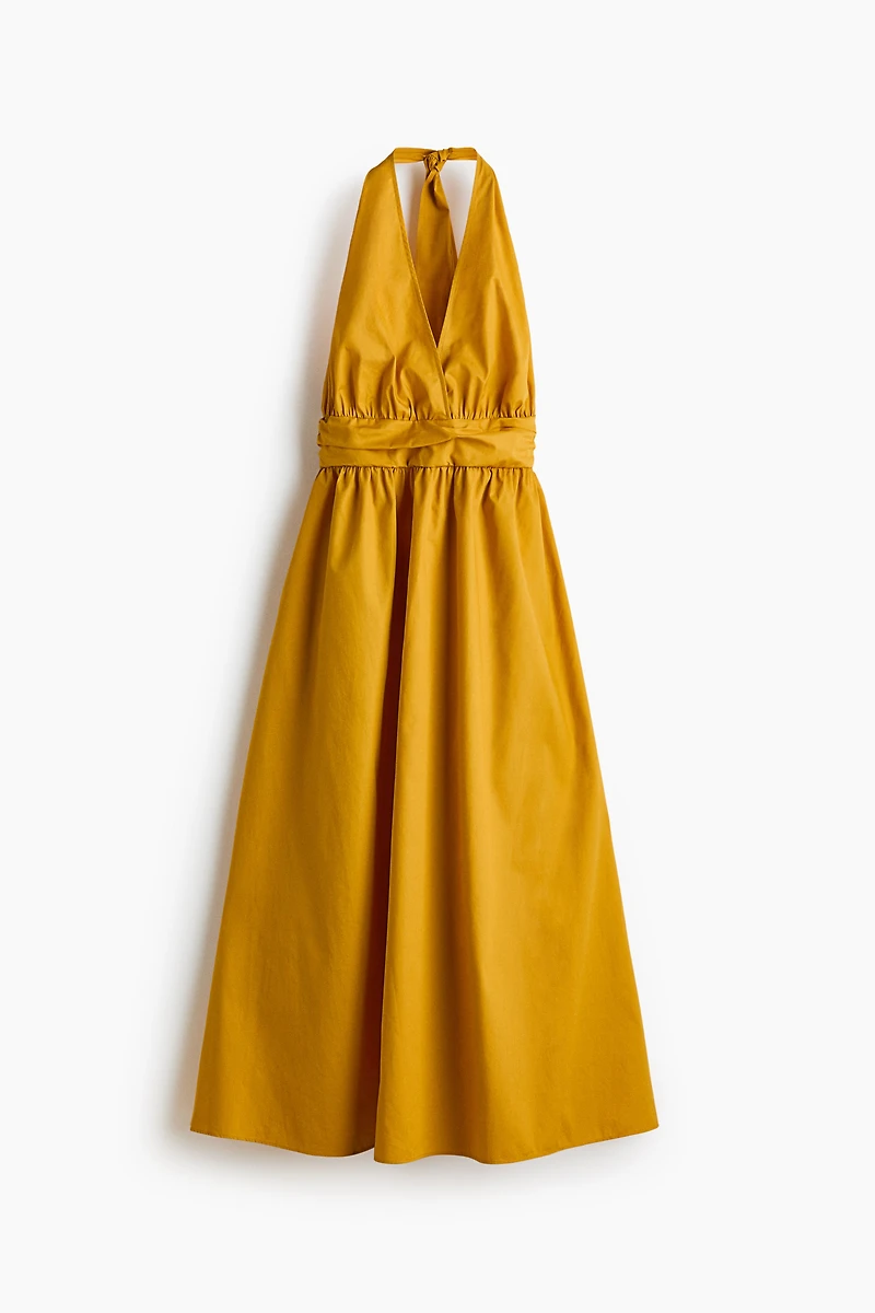 Robe à dos nu en coton